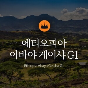 <b>[루이스카베]</b> 싱글오리진 스페셜티<br>에티오피아 아바야 게이샤 G1 원두 250g